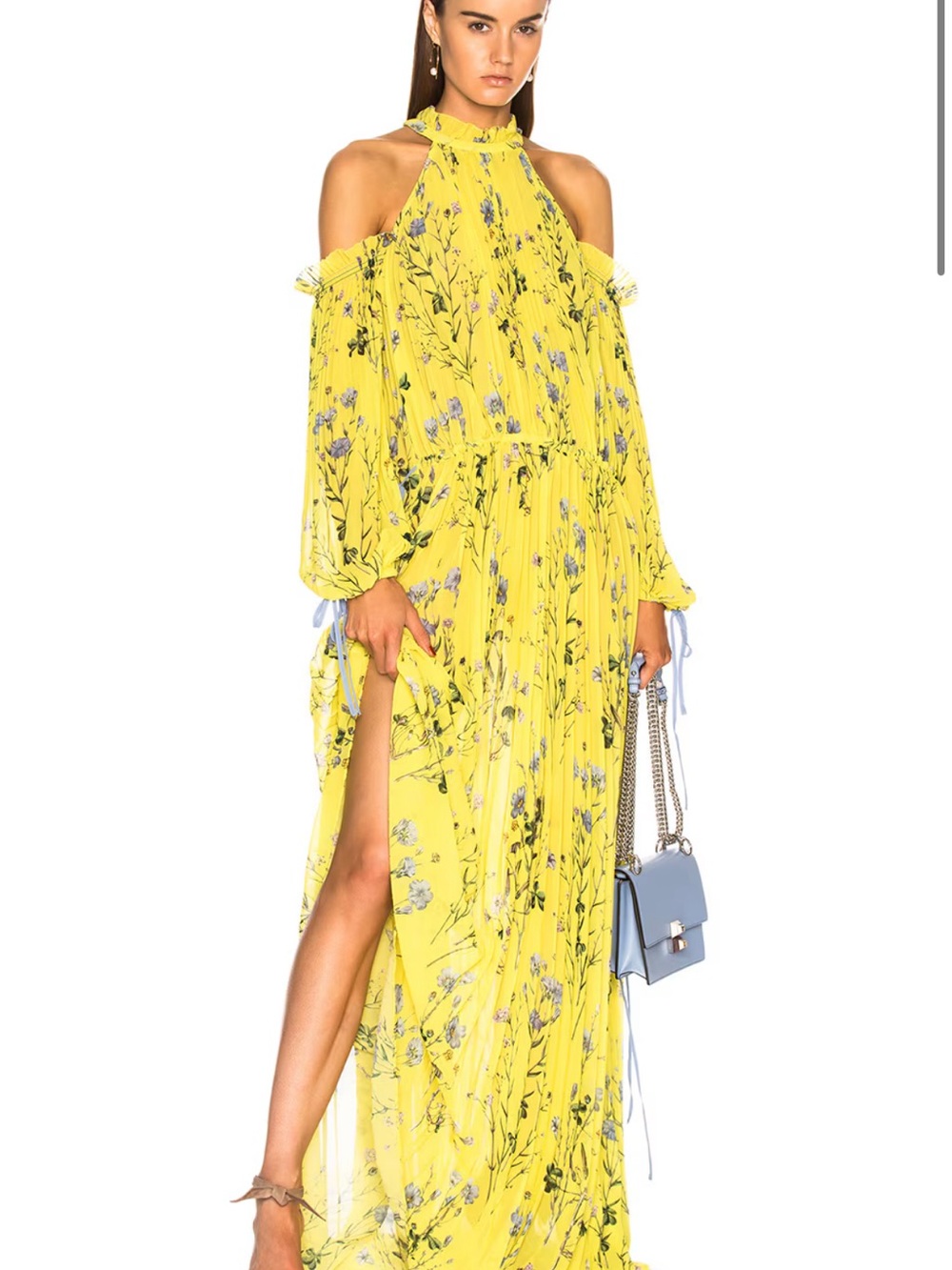 NWT Self-Portrait Floral Printed Cold Shoulder Dress